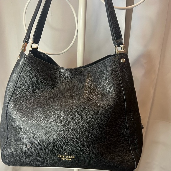 Kate Spade Leila Black Medium Triple Compartment Shoulder Back - Picture 1 of 16